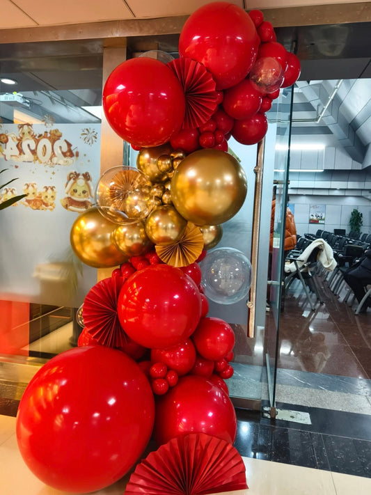 10Ft Indoor Balloon Garland with Customized Vinyl
