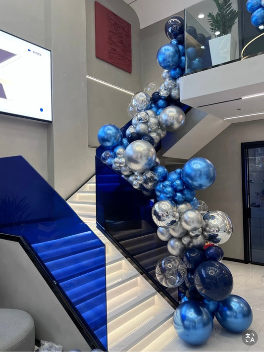 15Ft Indoor Balloon Garland with Customized Vinyl