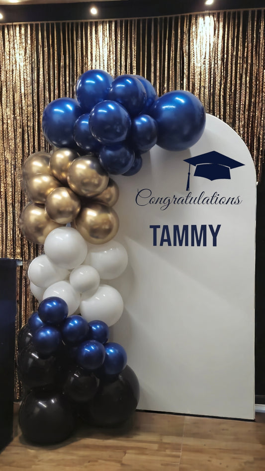 10Ft Indoor Balloon Garland with Backdrop