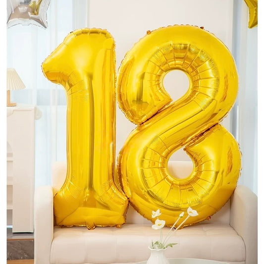 50-inch Number Balloon (Gold)