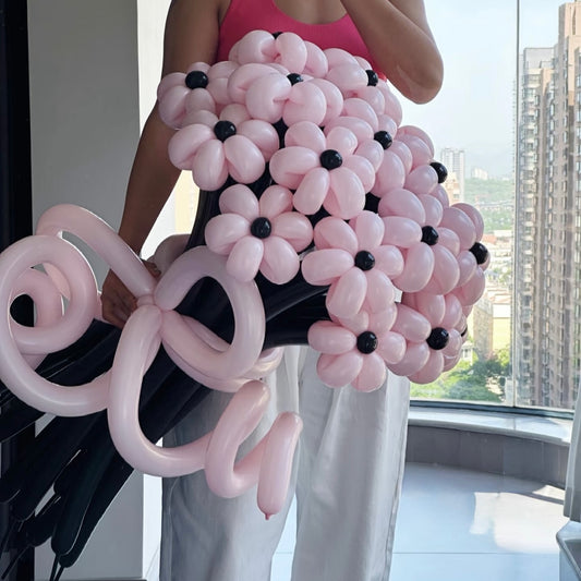 Balloon Cream Daisy Bouquet (Large)
